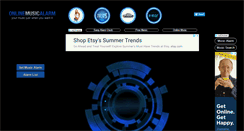 Desktop Screenshot of onlinemusicalarm.com