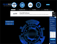 Tablet Screenshot of onlinemusicalarm.com
